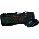 Kit Mouse E Teclado Semi Mecânico Gamer Com Rgb - A638