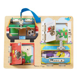 Tablero De Cerraduras Y Pestillos Melissa & Doug, Juguete Ed