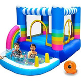 Castillo Hinchable Para Niños Con Tobogán Y Piscina De Bolas