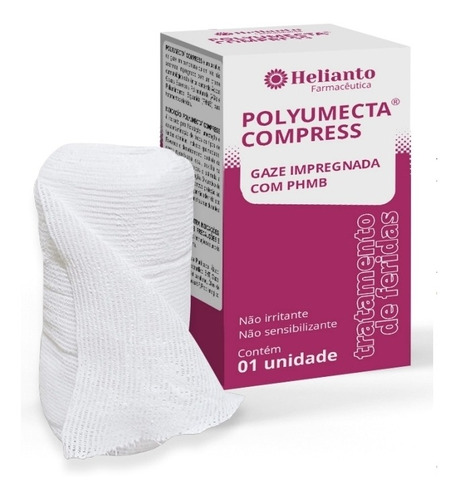 Polyumecta Compress Helianto Rolo 10,2cm X 6m 01 Unidade