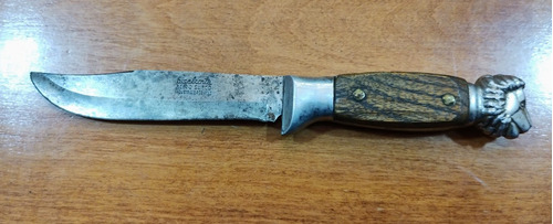 Antiguo Cuchillo Biselcorte Acero Sueco Usado En Malvinas