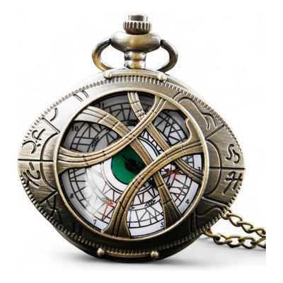 Reloj De Bolsillo Ojo De Agamotto Dr Strange Bronce Vintage | Meses sin interés