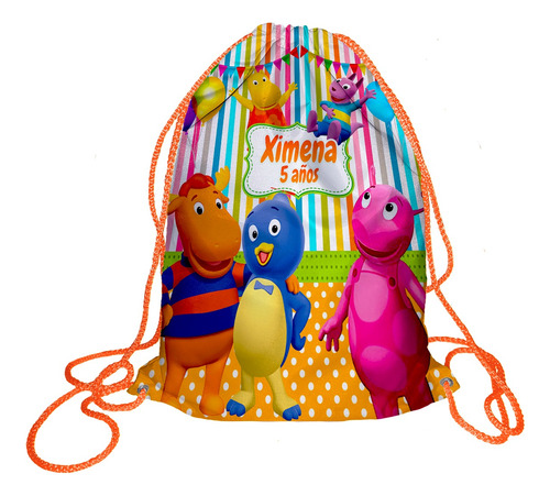 40 Morralito Dulcero Bolo Fiesta Infantil Backyardigans 2