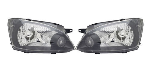 Juego Par Luces Opticas Chevrolet Classic 2010 Aro Negro