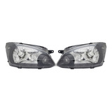 Juego Par Faros Frontal Chevrolet Classic 2011 Frente Negro