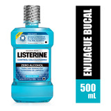 Listerine Control Calculo Zero Alcohol Frasco Con 500 Ml