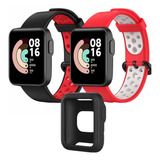 2 Correas Transpirables + Case Para Xiaomi Mi Watch Lite