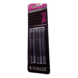 Carga Caneta Tinteiro Parker Preta  Original. Com 5un.