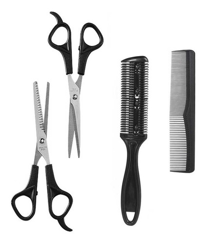 Set Tijeras Peines Estetica Profesional Estilista Barbero