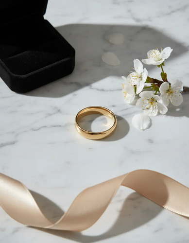 Anillo Arra Boda Matrimonio Compromiso Tungsteno 18k Oro