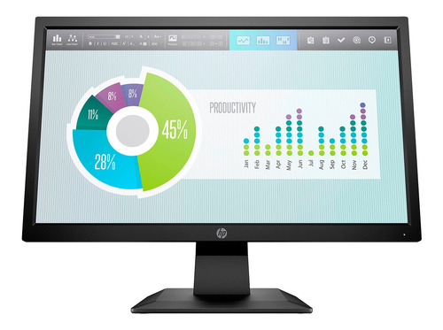 Monitor Hp P204v 20in Led 1600x900 60hz Hd+ Hdmi 5rd66aa