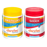 Pastilla Grande Y Shock Clorotec Para Pileta Combo.