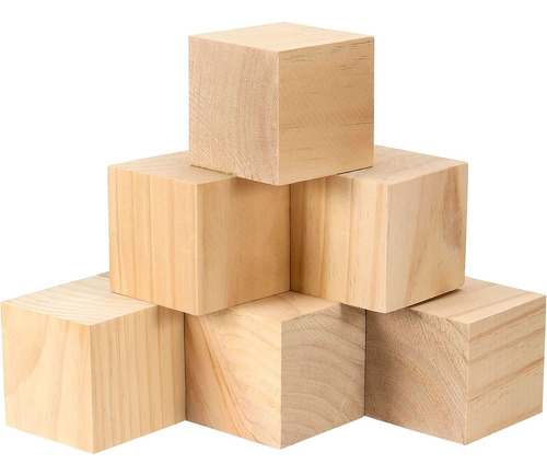 Cubos De Madera X50 Unidades 4,5x4,5cm Exelente Para Didacta