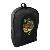 Mochila Negra Crash Bandicoot Adulto / Escolar A8