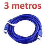 Cable 3metros Usb 3.0 Tipo B-macho High Speed