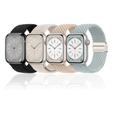 4 Correas Trenzada De Nailon Para Apple Watch Ultra Se 9 8 7