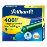 Tinta Para Pluma Fuente Pelikan 4001 - Cartridges- Verde