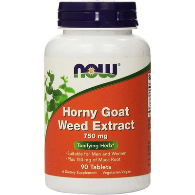 Now Foods Extracto De Hierba De Cabra En Celo, 90 Caps - Natural | Envío gratis