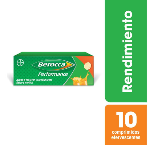 Berocca Performance Comrpimidos Efervescente X 10u Sabor Naranja