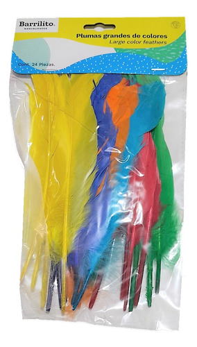 Pluma Grande De Colores - Large Color Feathers