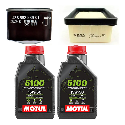 Kit Service Bmw G 310 R G 310 Gs Filtros + Aceite Motul Ryd