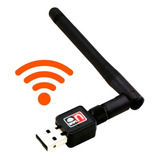 Antena Wifi Wireless 2,4 Ghz Con Adaptador A Rosca Usb 2.0