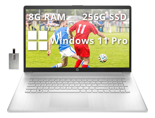 Laptop Hp 17.3 Anti-glare Hd+, Amd Ryzen U, Lpddr5 De 8 Gb, 