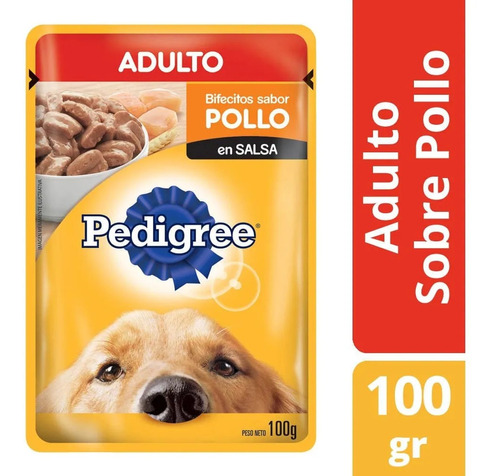 Pouch Pedigree Adulto Sabor Pollo X 12 U. X 100 Grs.