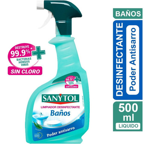 Sanytol Limpiador Desinfectante Baños Poder Antisarro 500ml