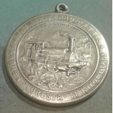 Medalla 50° Aniversario 1° Ferrocarril Tren Floresta 1907 