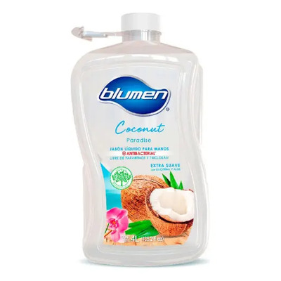 BLUMEN Jabón Líquido Para Manos Coconut Paradise 4 lt | MercadoLibre