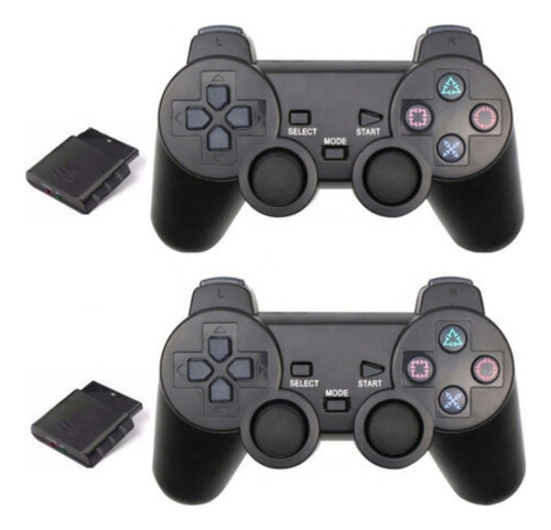 Kit Manete Controle Playstation 2 Sem Fio