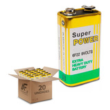 Kit Bateria 9v Super Power Original Multifunções 20 Peças