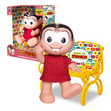 Boneca E Mini Banquinho Brinquedo Infantil Turma Da Mônica