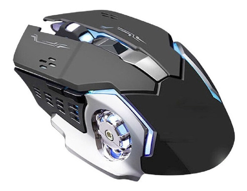 Mouse Gamer Alambrico Usb Luz Led 3200 Dpi Pc Ergonomico 