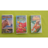 Vhs Walt Disney Péliculas Tarzan,la Sirenita Y Dinosaurios