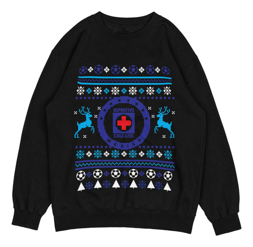Sudadera Ugly Sueter Cruz Azul Maquina Futbol Equipo Navid
