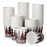 Whqxfdz 200 Unidades De 9 Onzas Taza De Papel De Navidad Des