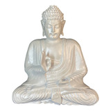 Buda Sentado Perolado - Hindu Resina Cor Cinza