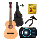 Gracia M1 Combo Guitarra Clasica + Funda + Afinador + Acc Pr