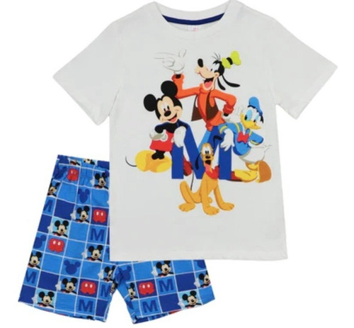 Pijama De Verano Mickey Mouse Y Sus Amigos - Talla 6