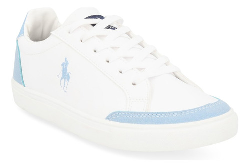 Tenis Sneakers Polo Hpc Dama Blanco 628-56