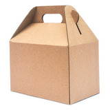 70 Caja Lonchera Boxlunch Postres Grande Carton Micro Kraft