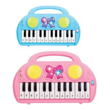 Piano Infantil Musical Con Sonido Luz 24cm Niños- Del Tomate