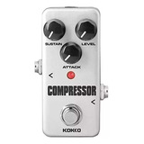 Pedal Compressor Para Guitarra Ou Baixo Pequeno E Resistente