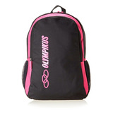 Mochila Olympikus Essential Unissex 221806 Cor Preto/cereja Desenho Do Tecido Liso