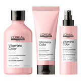 Loreal Kit Vitamino Color Shamp + Acond + Spray 10 En 1