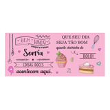 Adesivo Papel Parede Padaria Confeitaria Bolo Docinho C101