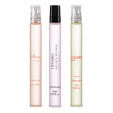 Combo Mini Perfumaria: Lily Lumiére 10ml + Floratta Fleur D'eclipse 10ml + Celebre Agora Feminino 10ml