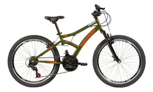 Bicicleta Caloi Max Front Freios v-brake Verde Aro 24 21v